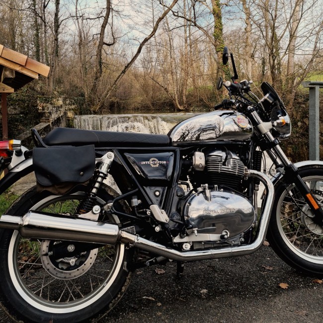 Paire de silencieux inox Touring - Royal Enfield Twins 650